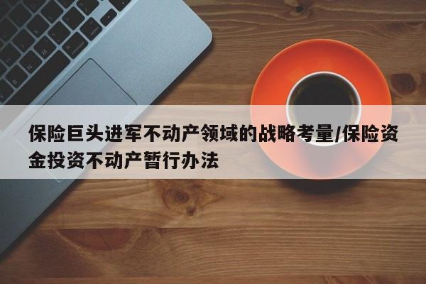 保险巨头进军不动产领域的战略考量/保险资金投资不动产暂行办法